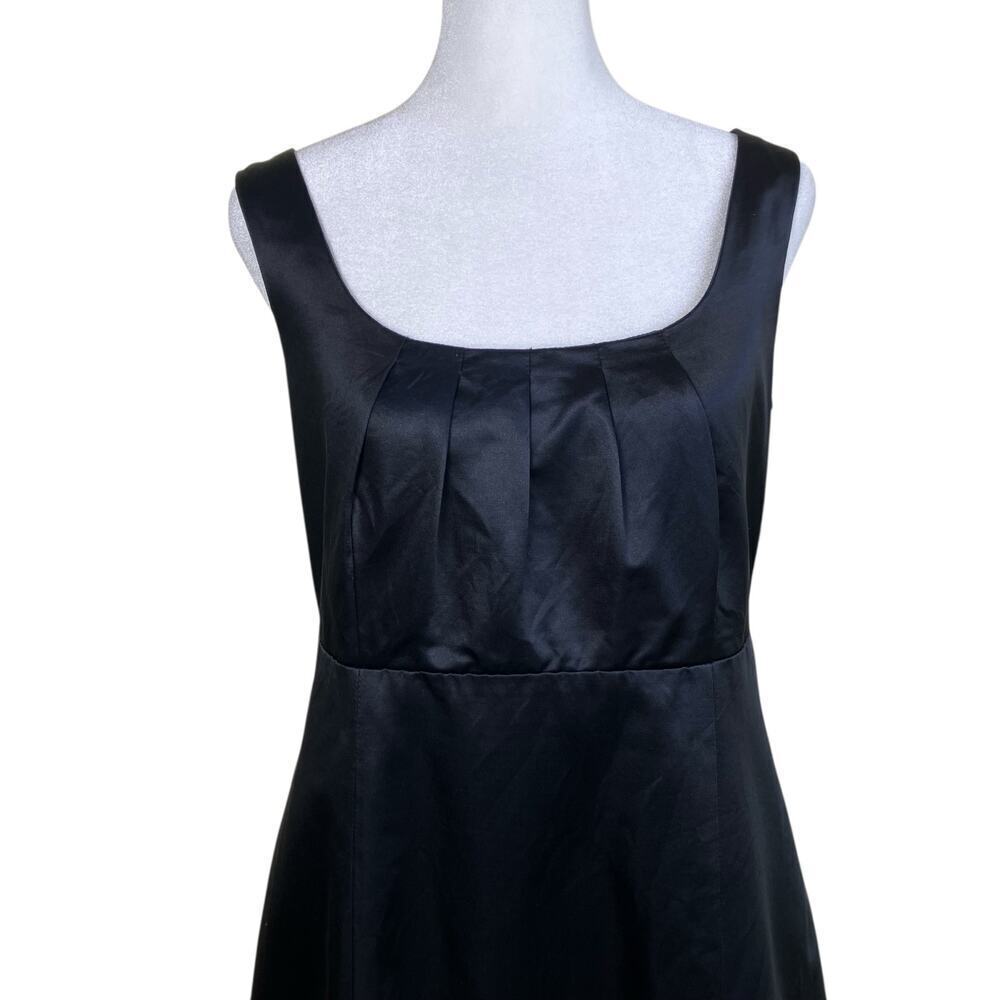 Banana Republic Y2K Sexy Little Black Dress Babydoll Bodice Silk Blend Fitted - Picture 5 of 16